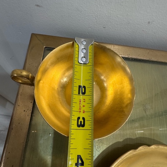 GOLD Demitasse Cup/Saucer Copelands China England Set Of 4 - Picture 7 of 9